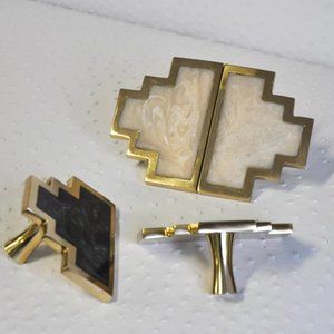 Worlds Away Levi Oversized Brass & Resin Knobs